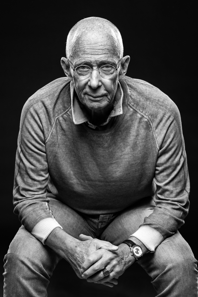 Portrait Mann in Schwarz-Weiß